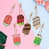 6pcs DIY Diamond Painting Ice Cream Keychains