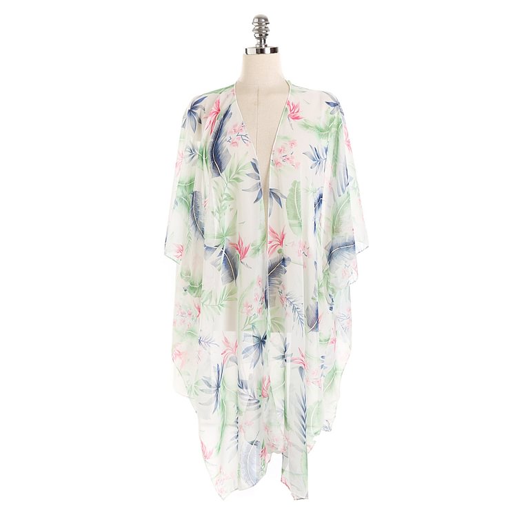 Flaxmaker Leaf Print Cover Up
