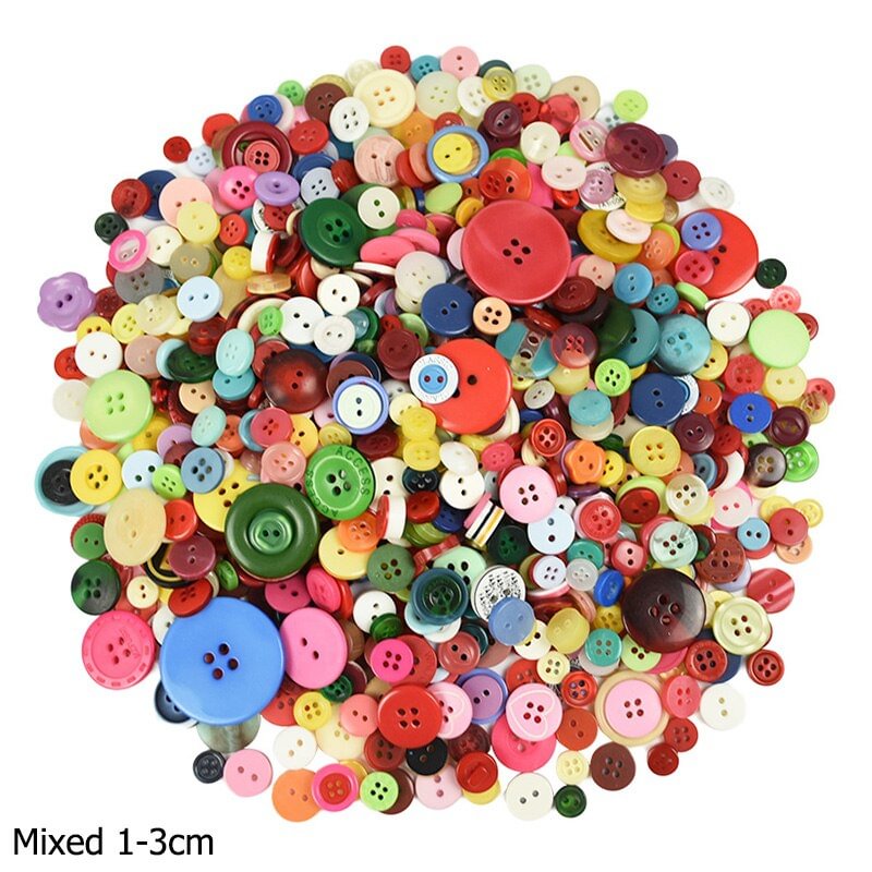 85-230Pcs Mix Resin Buttons DIY Crafts Scrapbooking Sewing Clothes Button Children Garment Kids Handmade Accessories Home Decor