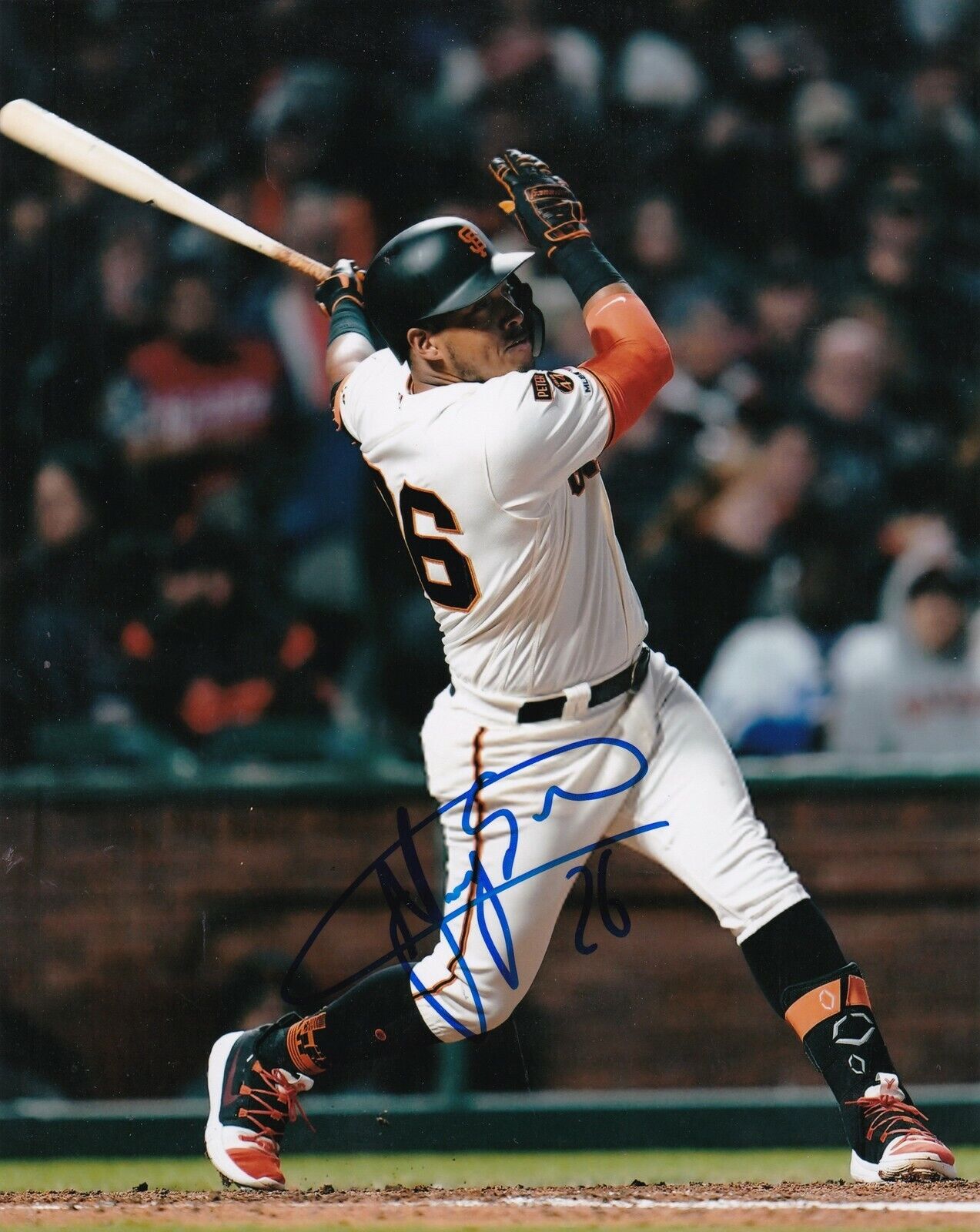 YANGERVIS SOLARTE SAN FRANCISCO GIANTS ACTION SIGNED 8x10