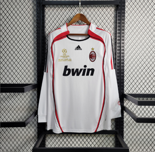 2006-2007 AC Milan Away Long Sleeve Retro football shirt 