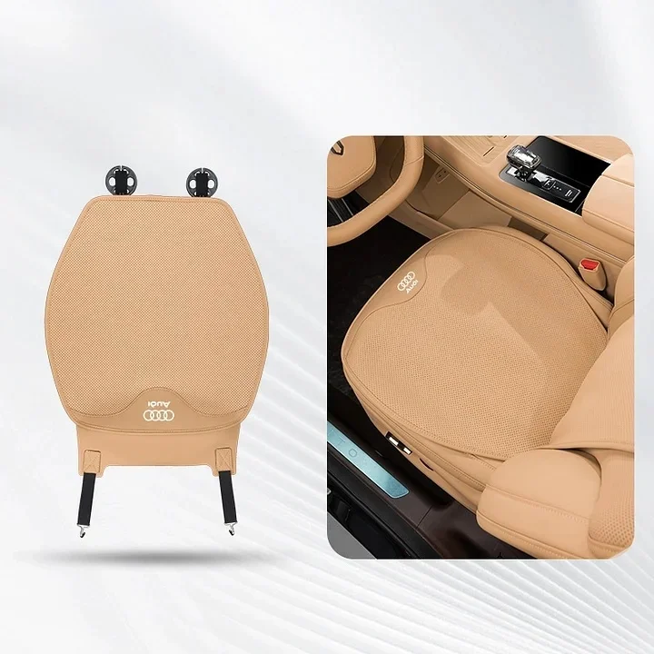 Perforated Nappa Leather Car Seat Cushion Four Seasons Seat Cushion Cover Breathable Seat Cover(Customized car models)