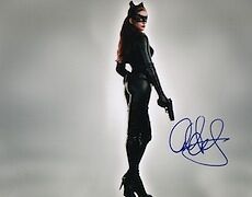 Anne Hathaway (Catwoman) signed 11X14 Photo Poster painting