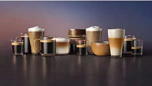 Choose from 12 gourmet coffees, including coffee with milk
