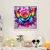 Colorful Butterfly And Roses-11CT Stamped Cross Stitch 45*45cm/17.72*17.72in tapestrymarket