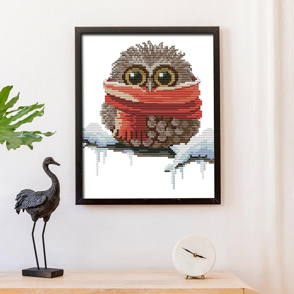 14ct Stamped Cross Stitch - Owl(19*22cm)