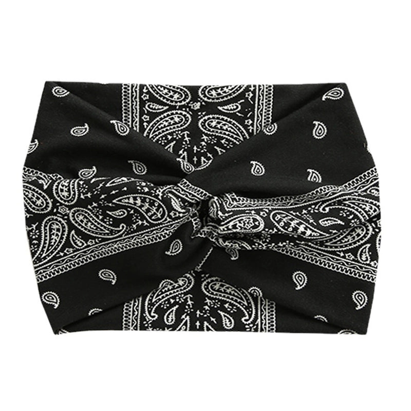 Retro Classic Style Plaid Flower Leopard Polyester Hair Band