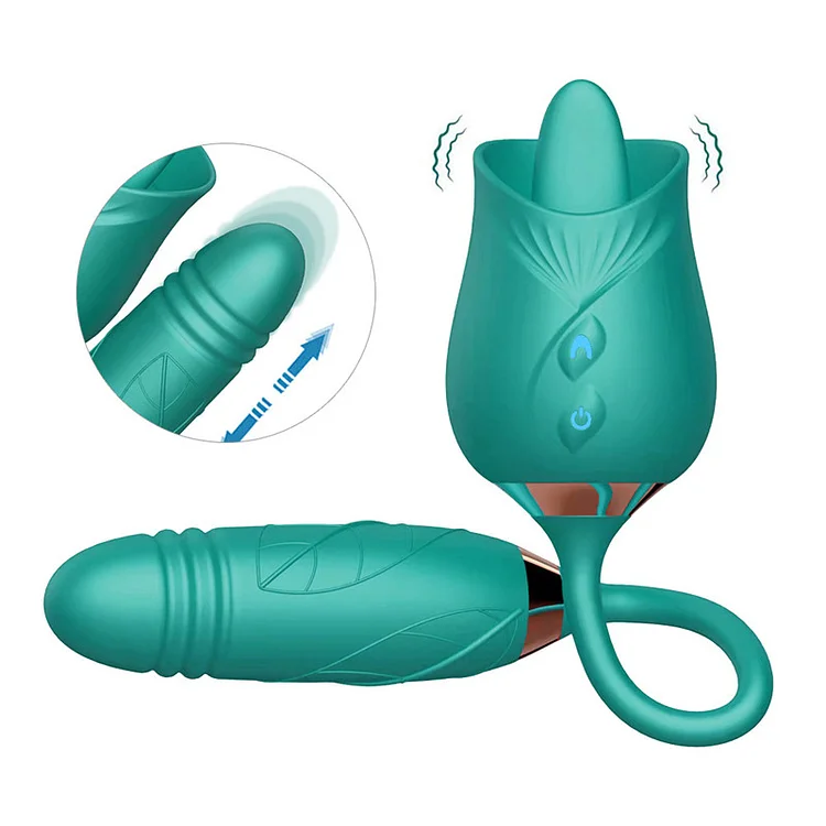 Rose Toy Double-Headed Clitoral Vibrators