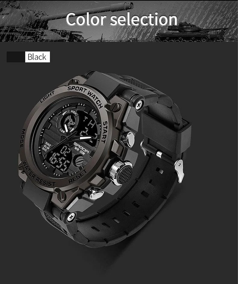 (Low price promotion) trend multi-function sports waterproof and dustproof electronic watch