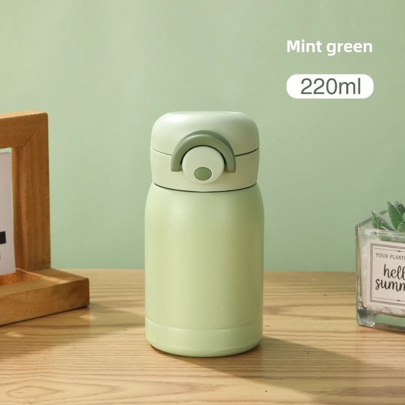 High-looking 304 Stainless Steel Vacuum Cup Simple Mini Pocket Cup Bounce Cup Portable Children Drinking Cup