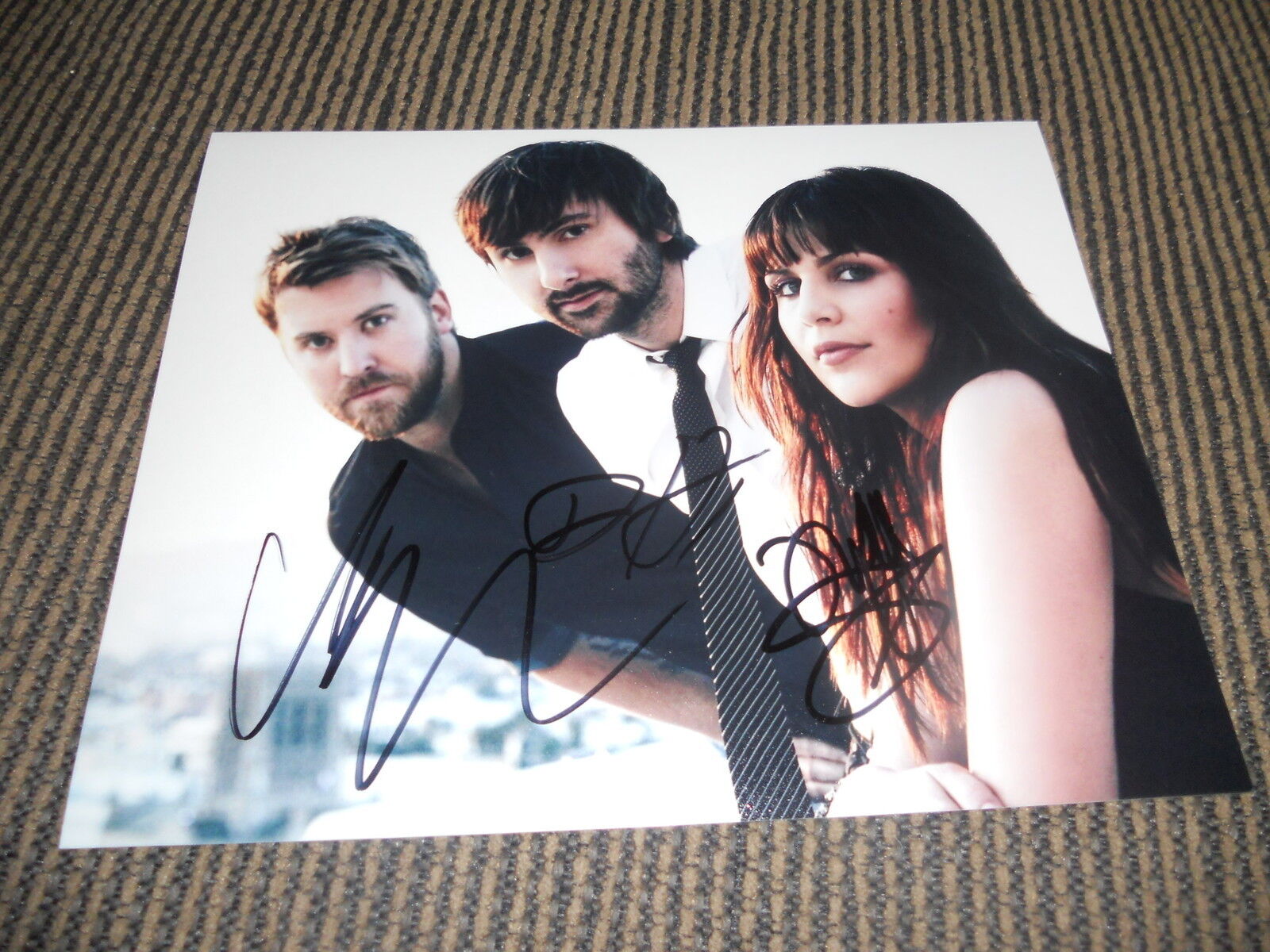 Lady Antebellum Band Signed Autographed 8x10 Photo Poster painting By all 3 PSA Guaranteed