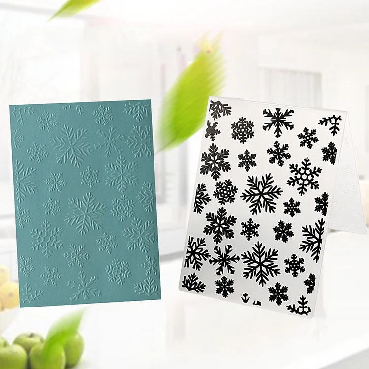 Plastic Background Die Art Crafts DIY Snowflake Pattern for Christmas Decoration