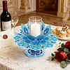 Diamond Art Mandala Lotus Rotating Candle Holder Home Decor