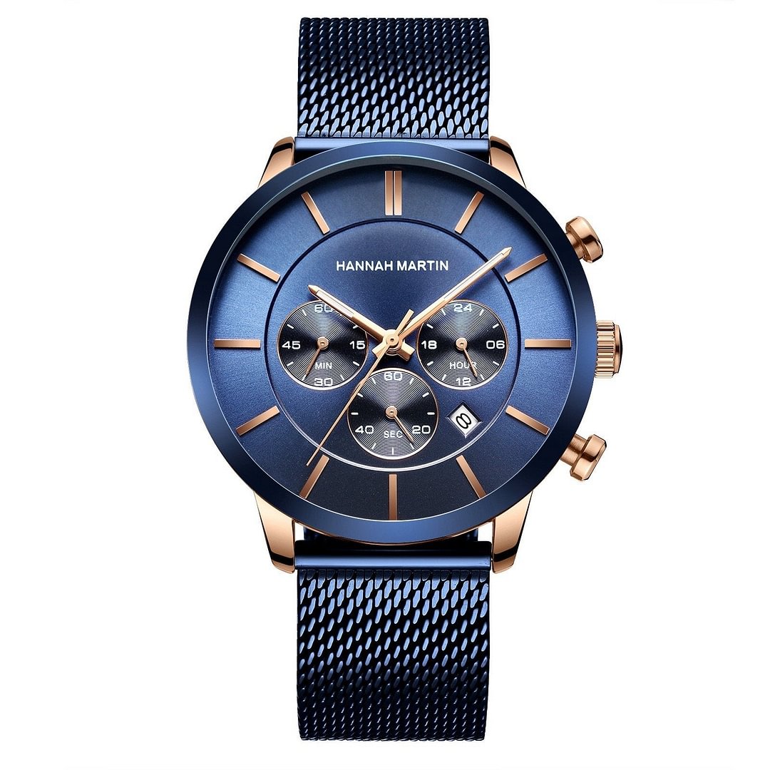 Men mechanical wristwatch stainless steel #3002
