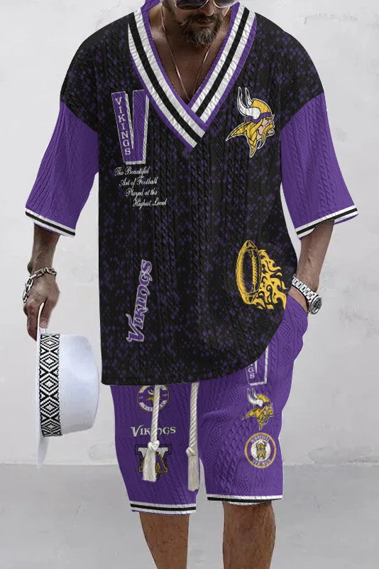 Minnesota Vikings Limited Edition Top And Shorts Two-Piece Suits