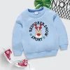 Kid Baby Boy Girl Round Neck Pullover Cartoon Hoodie Top