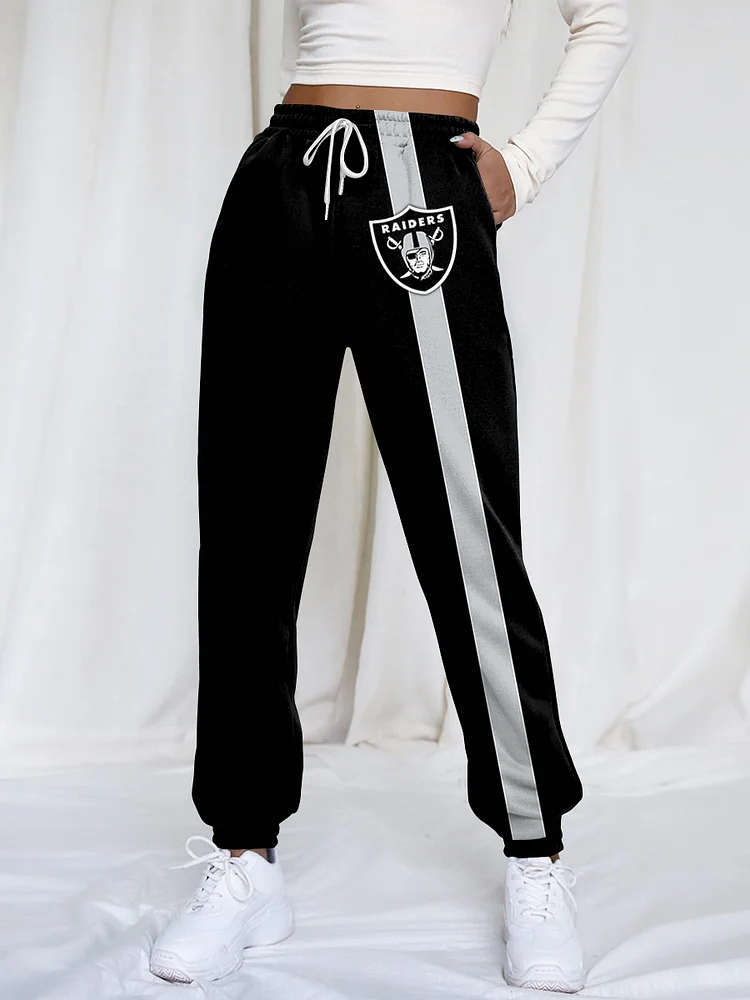 Woman's Raiders Football Print Sweatpants