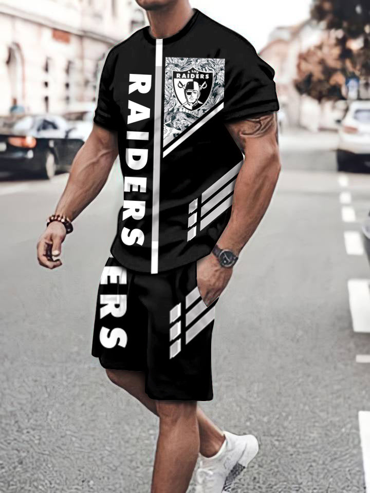 Las Vegas Raiders Limited Edition Top And Shorts Two-Piece Suits