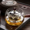 360&deg; Rotating Xiaoyao Teapot 500ml Kung Fu Teapot Suitable for Stovetop with Removable Filter Household Tea Set