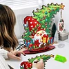 Photo Xmas Tree Gift DIY 2D Flat Wooden Desktop Diamond Art Kit