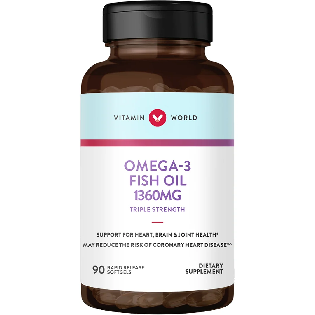 Triple Strength Omega-3 Fish Oil Vitamin World
