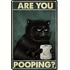 Funny"Are You Pooping Cat" - Vintage Metal Signs(12*16Inch) - Cat