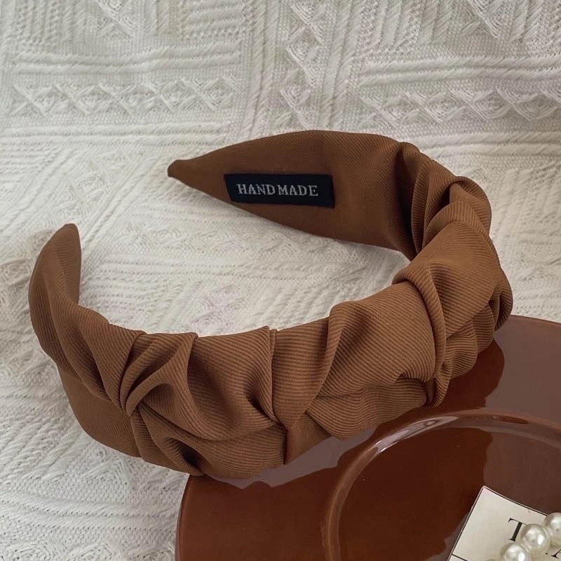 Elegant Retro Solid Color Cloth Hair Band