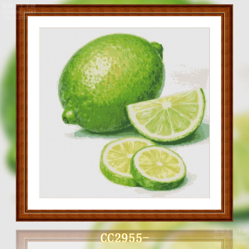 【CC2955- Lime in the Gourmet Series】 Painting Fairy Cross Stitch