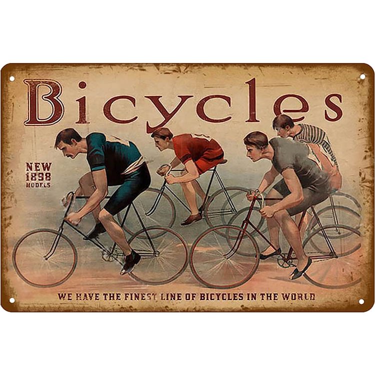 Vélo - Enseigne Vintage Métallique/enseignes en bois - 20*30cm/30*40cm