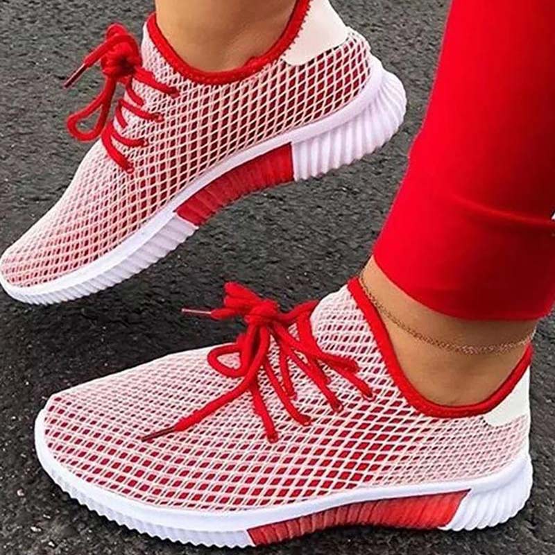 Casual Mesh Breathable Lace-Up Sneakers main image 0