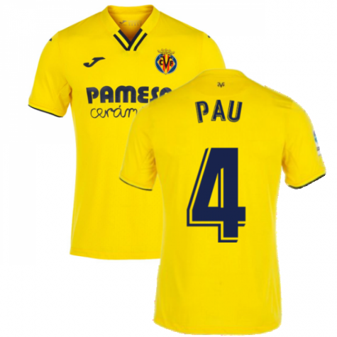 Maillot Villarreal Pau Torres 4 Domicile 2021/22