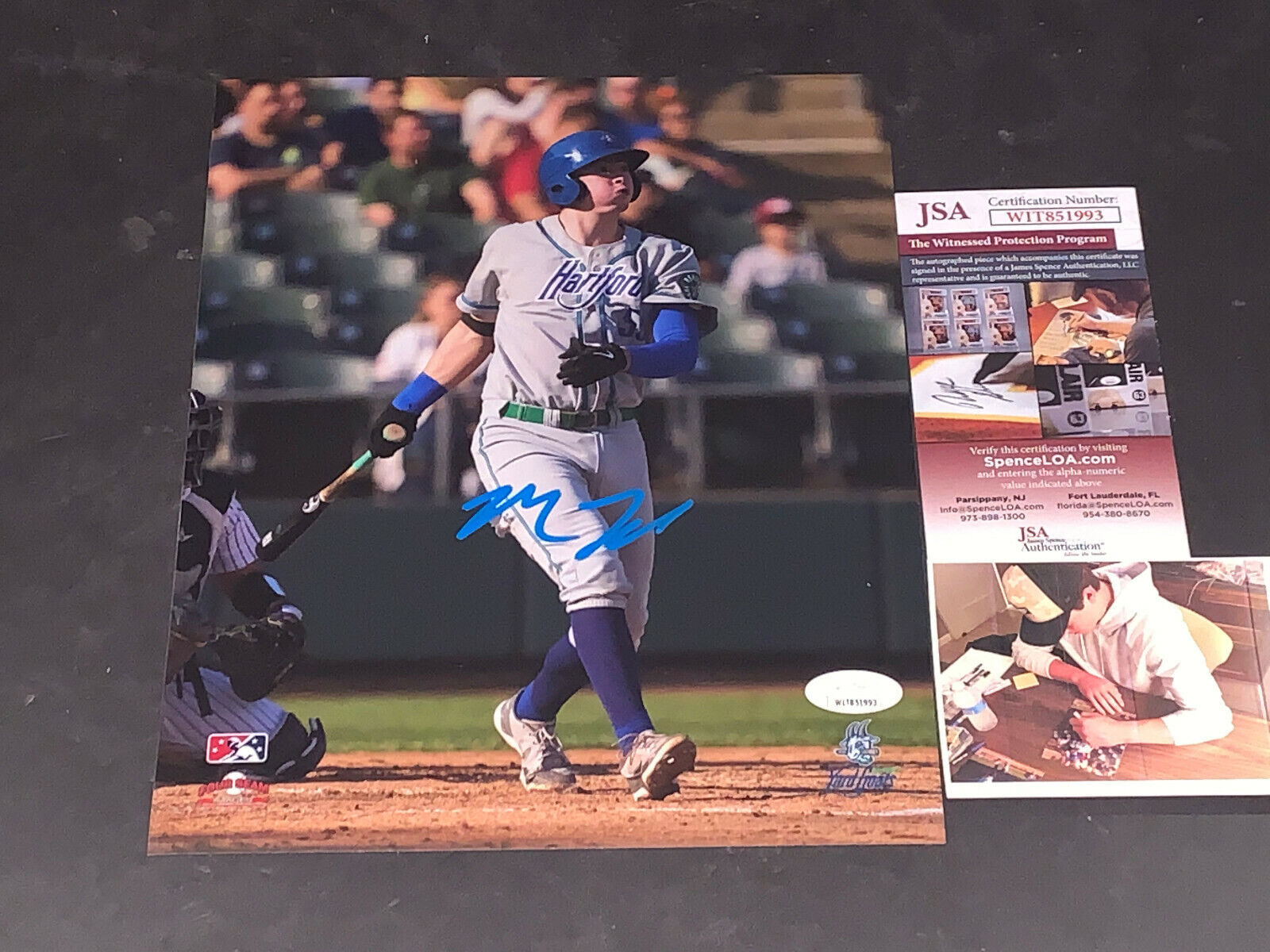 Michael Toglia Colorado Rockies Auto Signed 8x10 Photo Poster painting JSA WITNESS COA