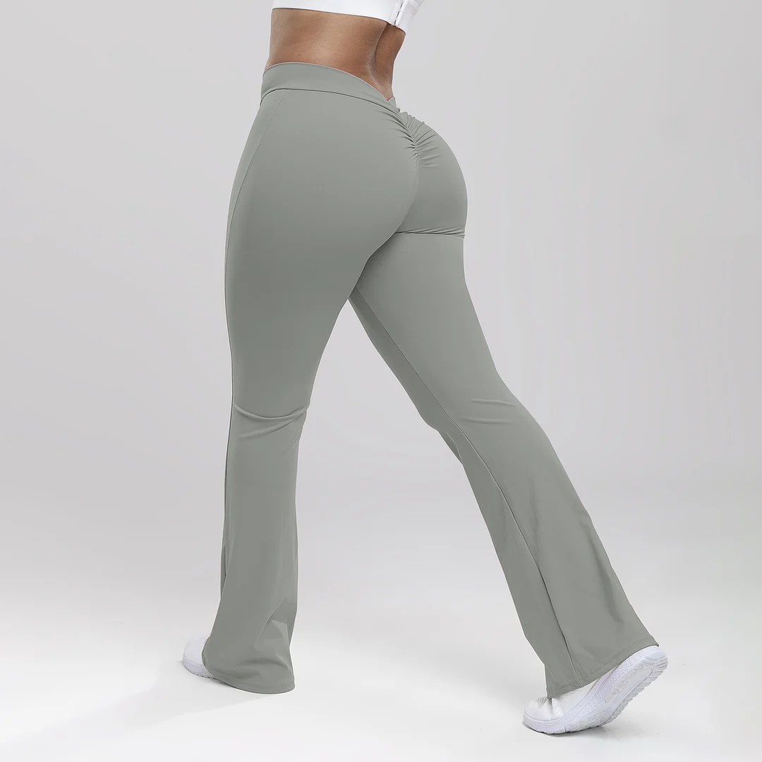 PASUXI Hot Sale Women Leggings Flare Pants Plus Size Soft Butt Lifting High Waist Wide Leg Workout Fitness Flare Yoga Leggings
