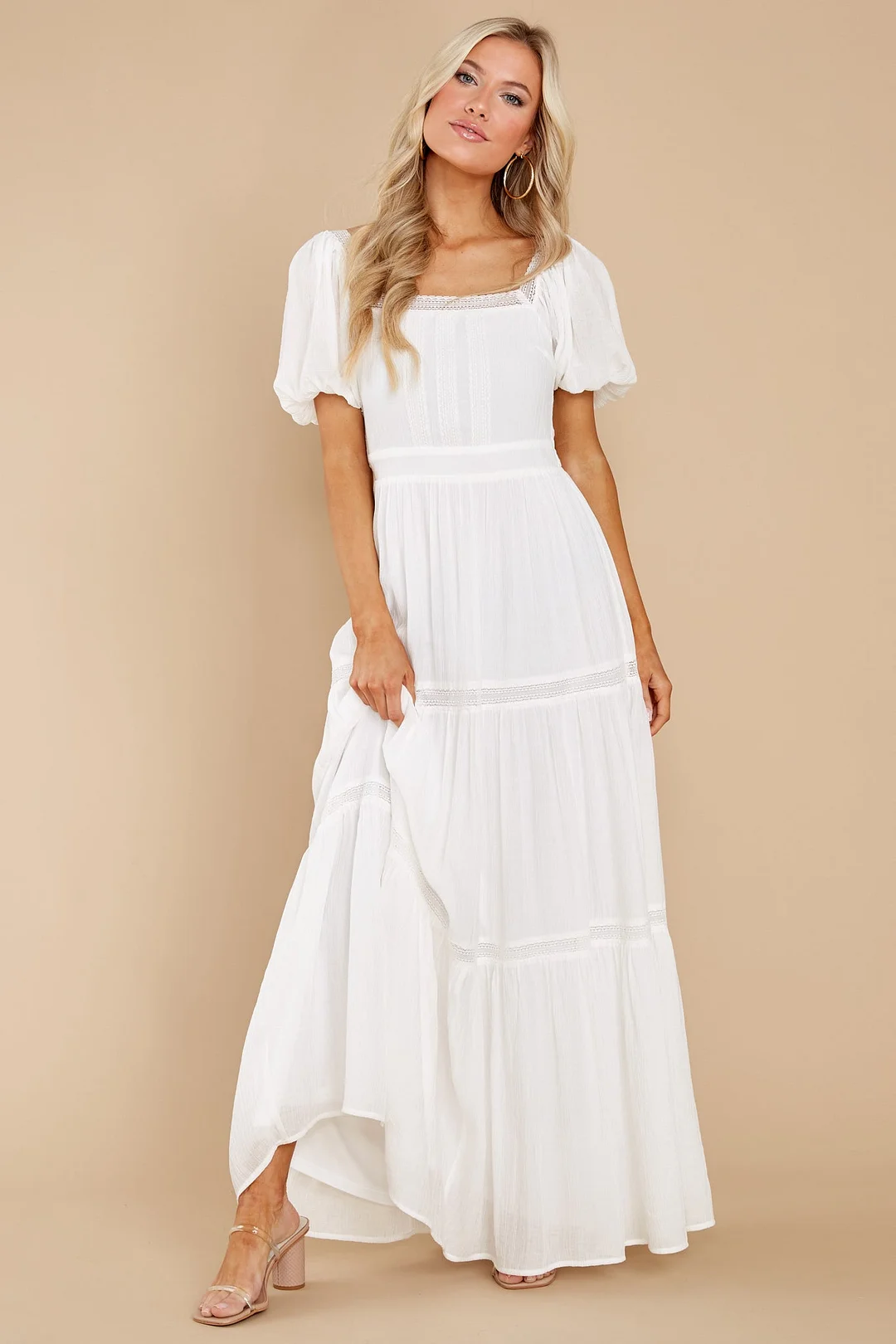 Recognize Love White Maxi Dress