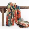 Floral Painting Autumn Winter Shawl Scarf