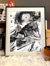 Ink Wash Boa Hancock Decorative Painting - ONE PIECE - Xingkong Studio