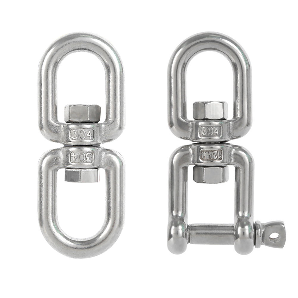 

304 Stainless Steel Anchor Chain Swivel Connector Marine Swivels Shackles, Ox, 501 Original