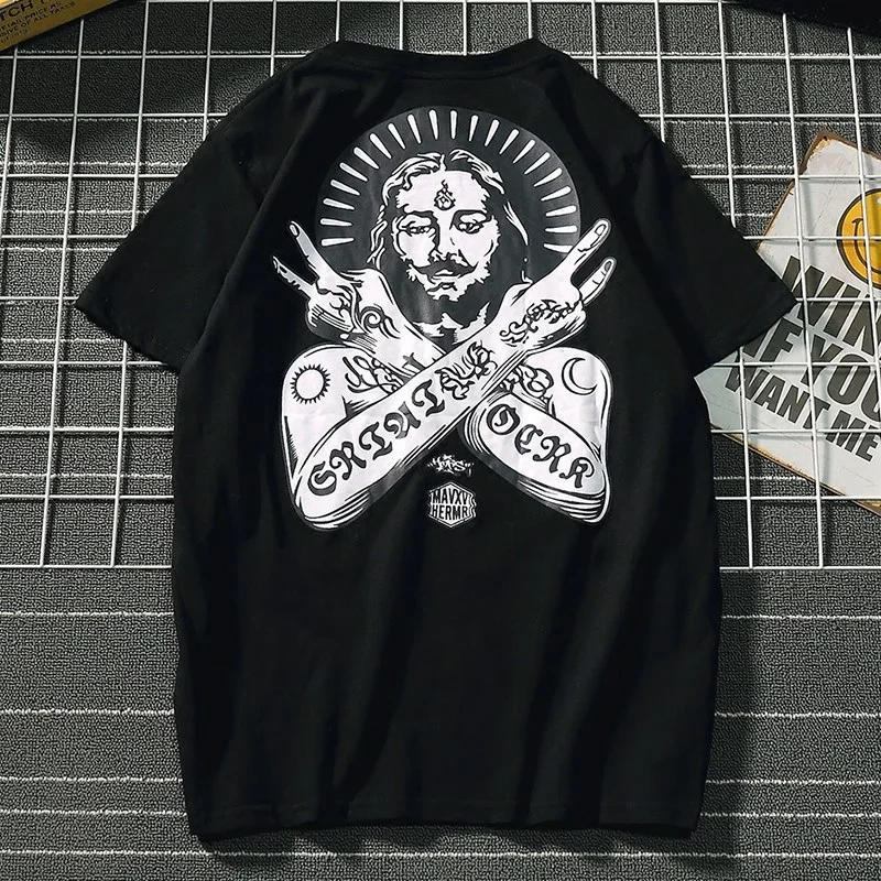 Religious Paint T-shirt Techwear Shop