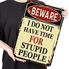 Warning - Vintage Metal Signs(12*16Inch) - Warning