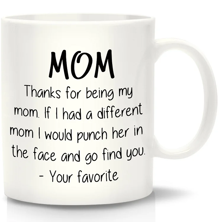 Ceramic Water Cup Handle DIY Thanks for Being My Mom Breakfast Milk Mugs