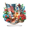 Diamond Painting Acrylic American Flag Ornament Kit for Decoration