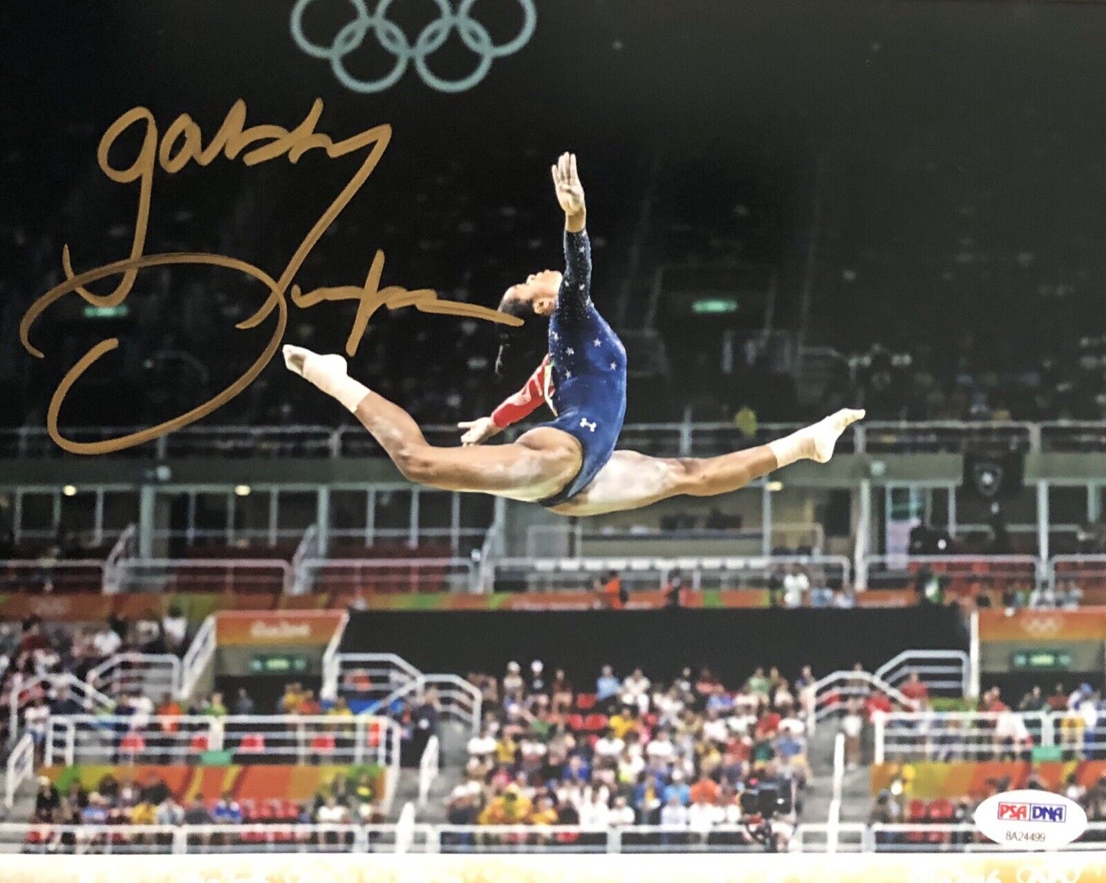 Gabrielle Gabby Douglas Signed Auto Olympic Gold 8x10 Photo Poster painting Gymnastics Psa/Dna