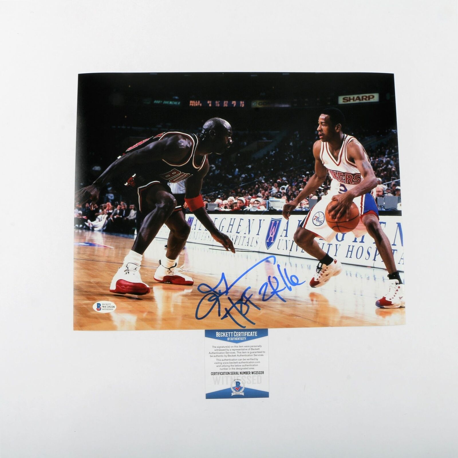 Allen Iverson Signed 11x14