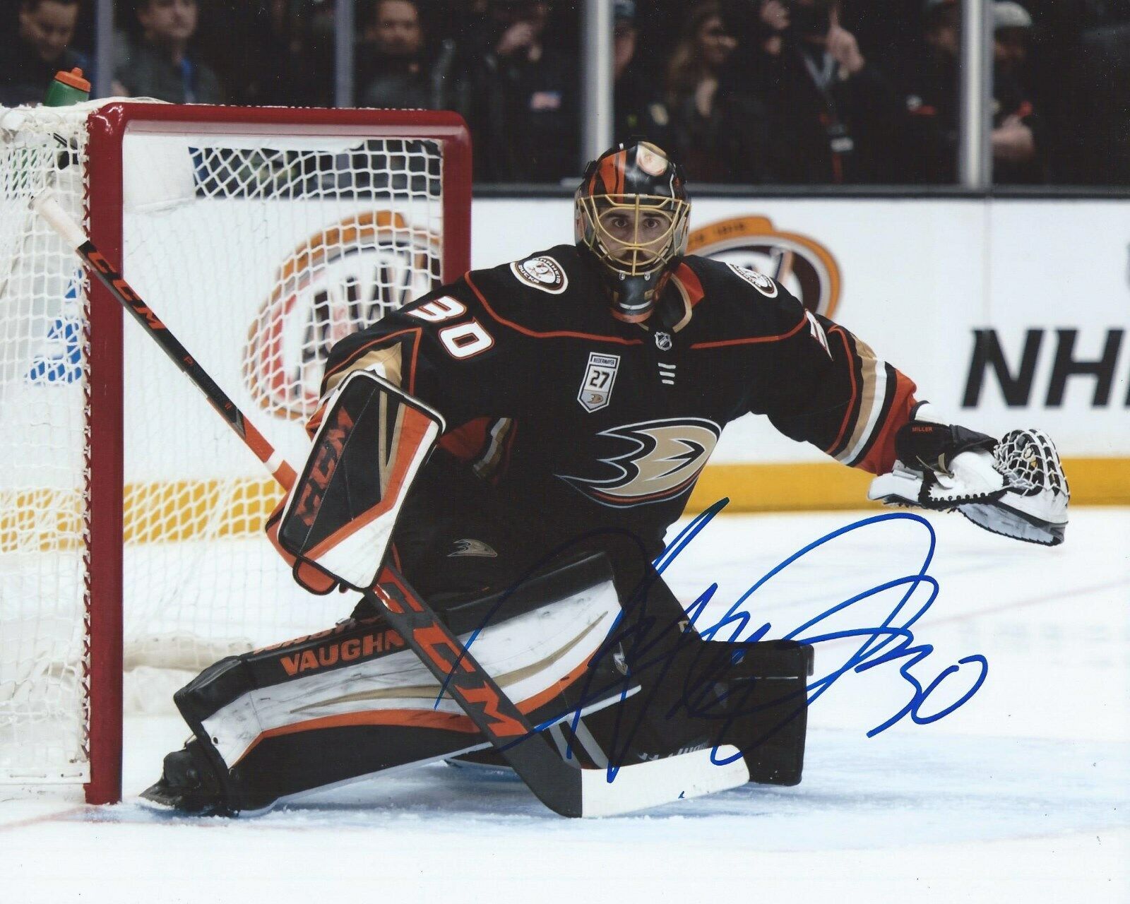 Ryan Miller Signed 8x10 Photo Poster painting Anaheim Ducks Autographed COA