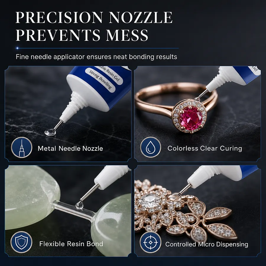 Clear Precision Jewelry Adhesive