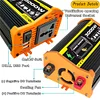 3000W Car Inverter Dual USB Smart Power Inverter (Black DC 12V to AC 220V