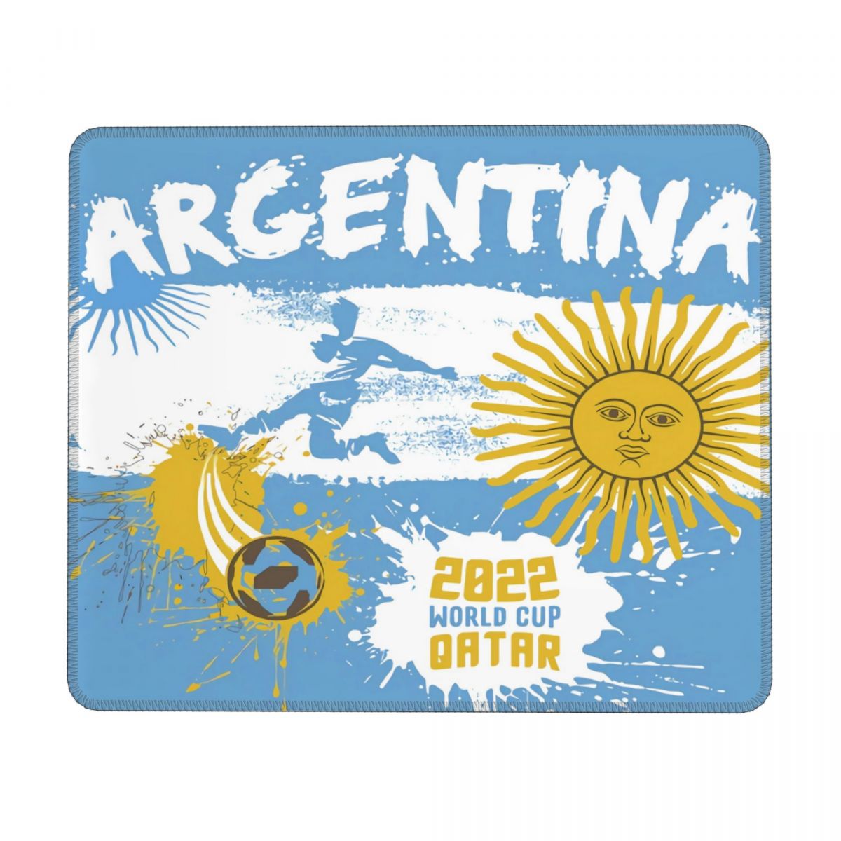 Argentina 2022 Qatar World Cup Square Waterproof Mouse Pad