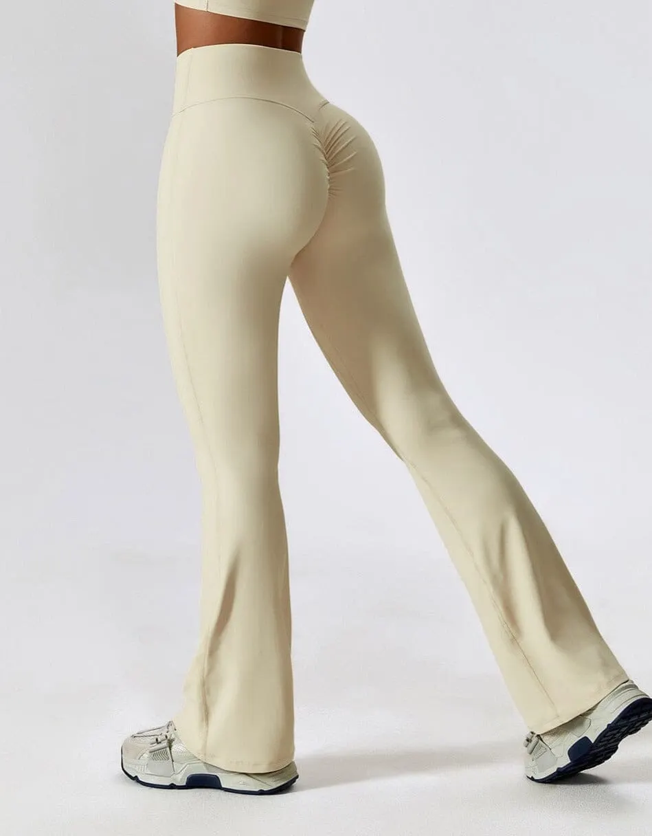 Women's High-Waisted Flared Leggings &ndash; Stretch Gym to Yoga Wear &ndash; view 2