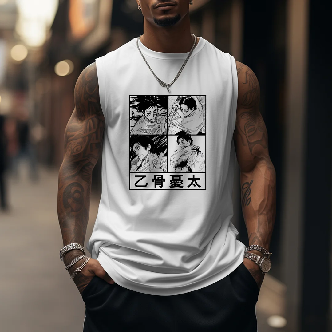 Outletsltd Casual Personalized Anime Print Sports Tank Top