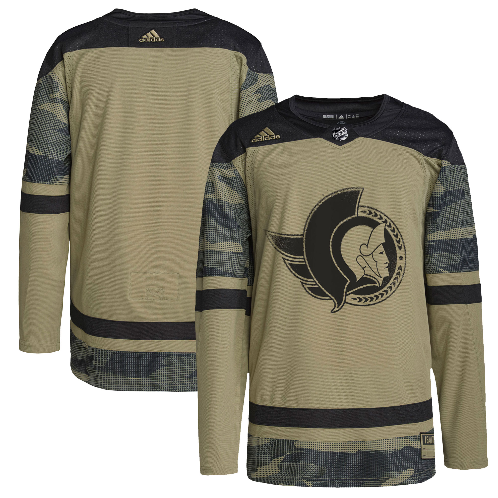 Ottawa Senators  Logo Military Appreciation Team  Practice Jersey – Camo mysite